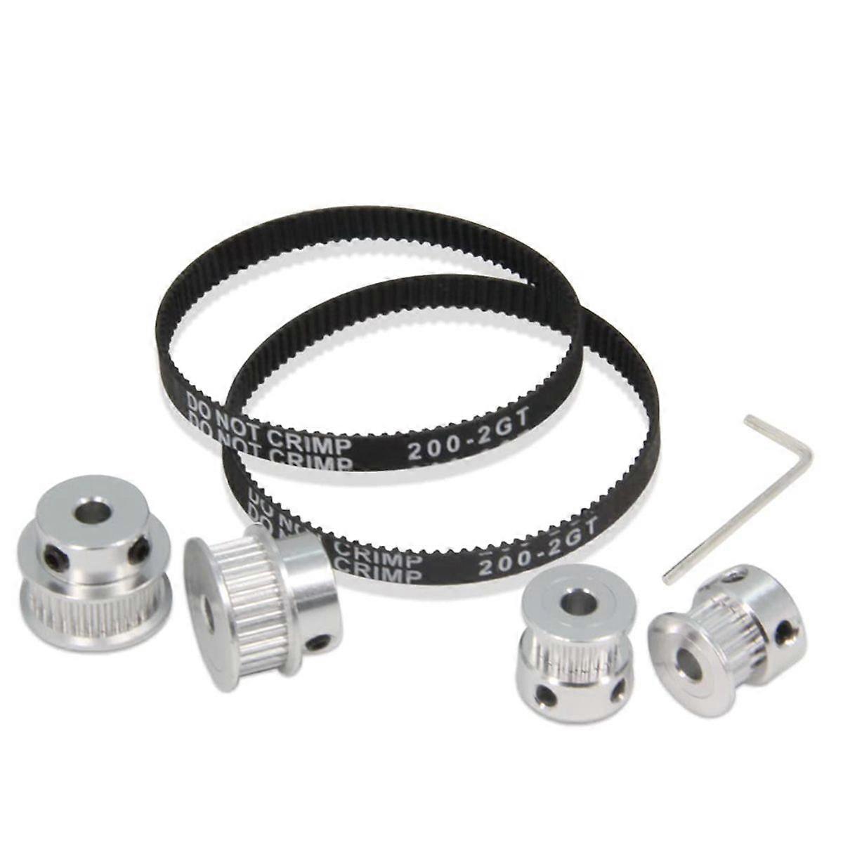 2PCS Set Synchronous Wheel 20&30 Teeth 5Mm Bore Timing Pulley