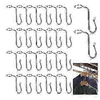 Hanger Connector Hooks, 26 Pieces Space Saving Stainless Steel Closet Hooks for Clothes Organization