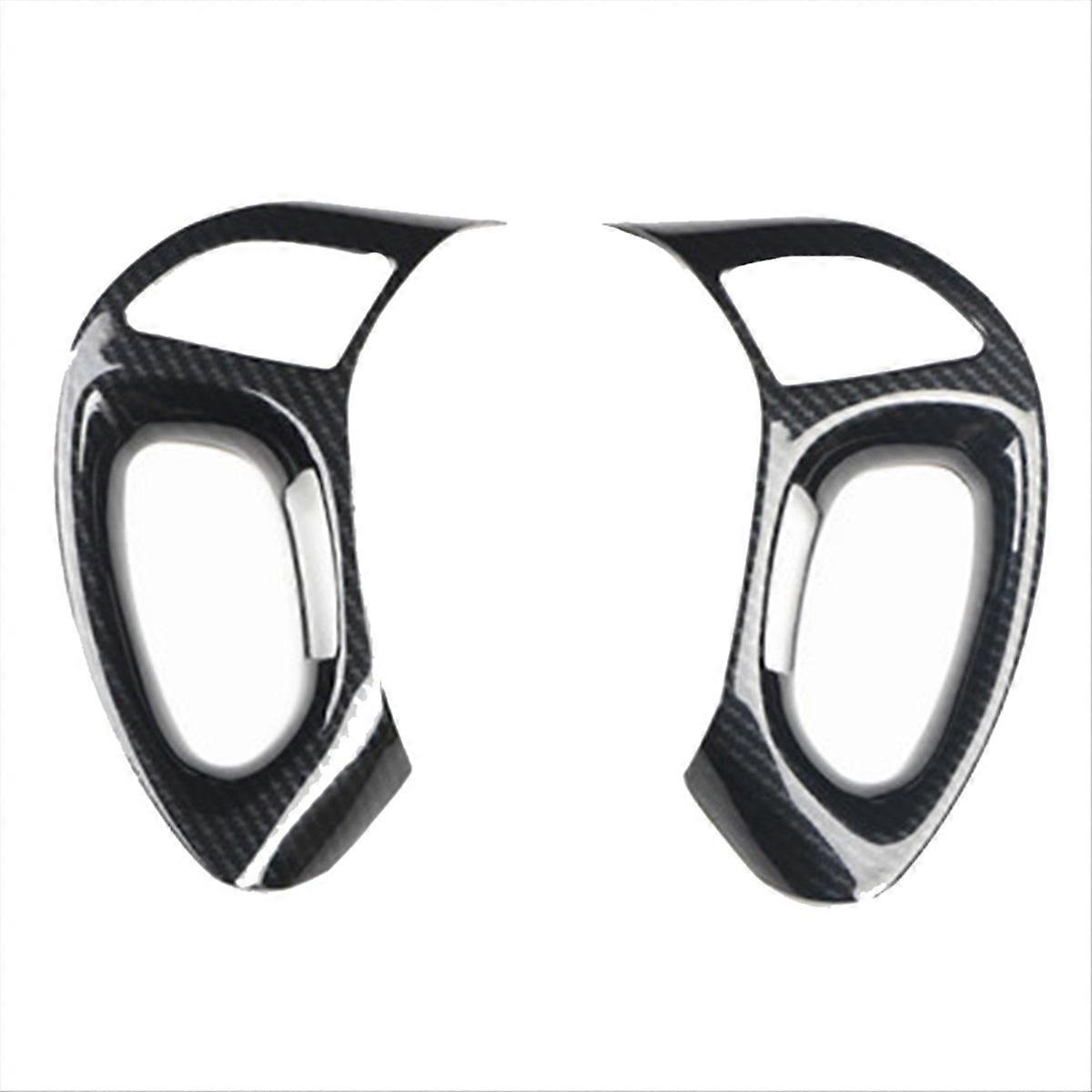 Car Steering Wheel Button Trim Frame Stickers Cover for LHD