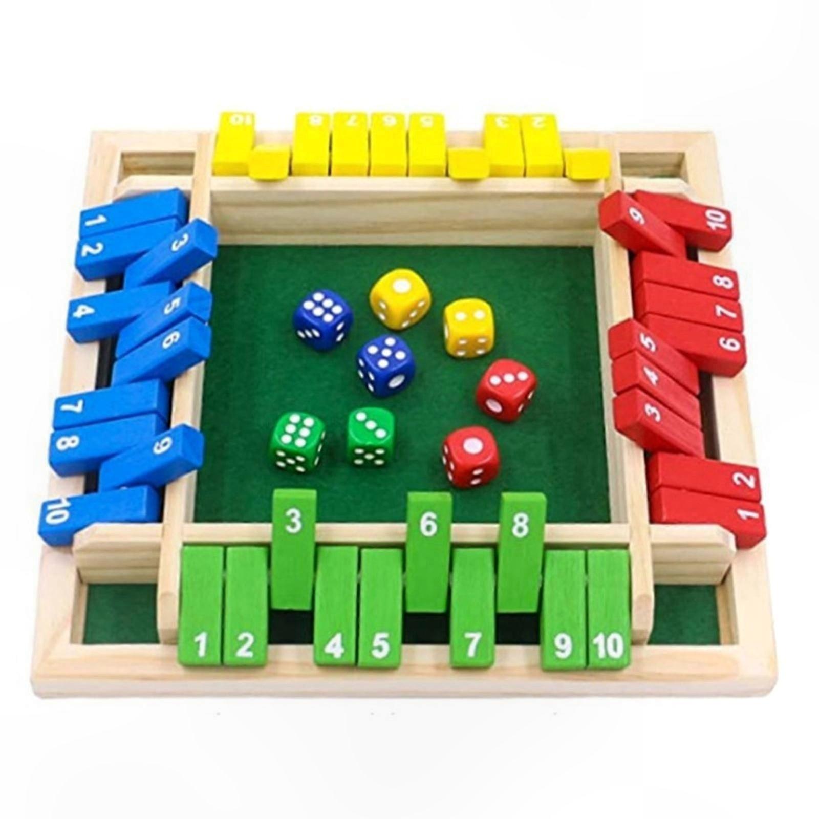 Colorful Number Blocks Board Game - Fun Family Dice Game for Classroom Use