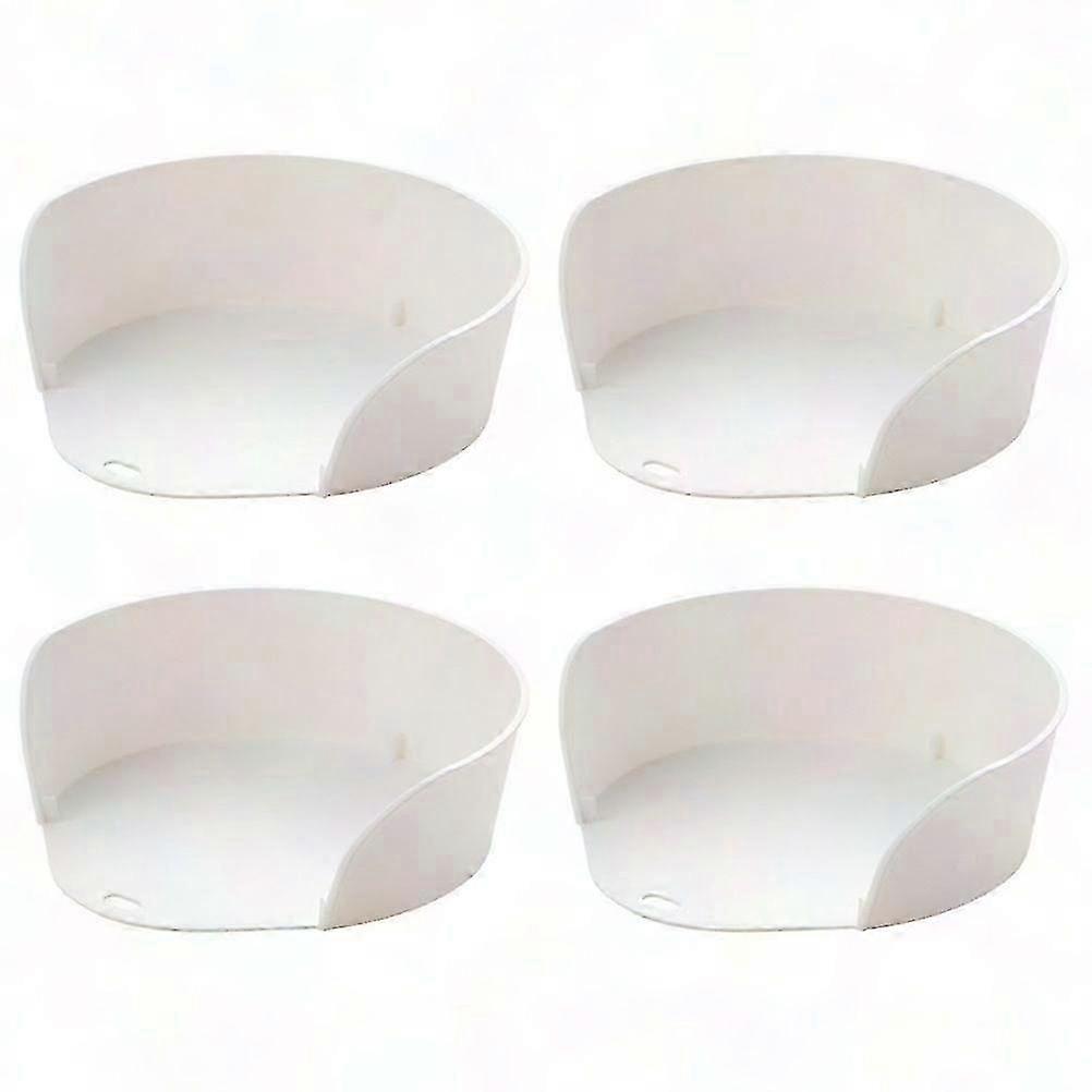 Style Multi Function Serving Platter HIPS Food Storage Plate15.5X15.5X5.5CMWhite SZRH