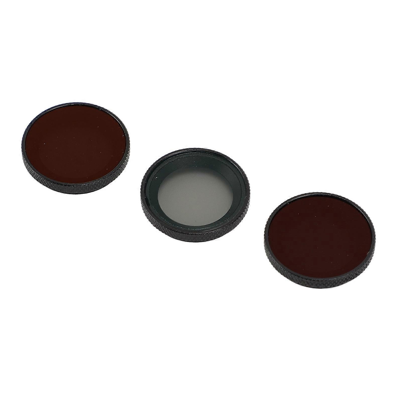 3 in 1 Lens Filter Set Aluminum Alloy Optical Glass Portable ND8 ND16 CPL Filter for GO3S Action Camera 