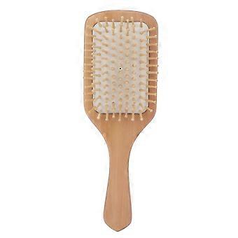Wooden Hair Brush Portable Home Salon Ergonomic Massage Detangling Paddle Brush Hair Styling Tool