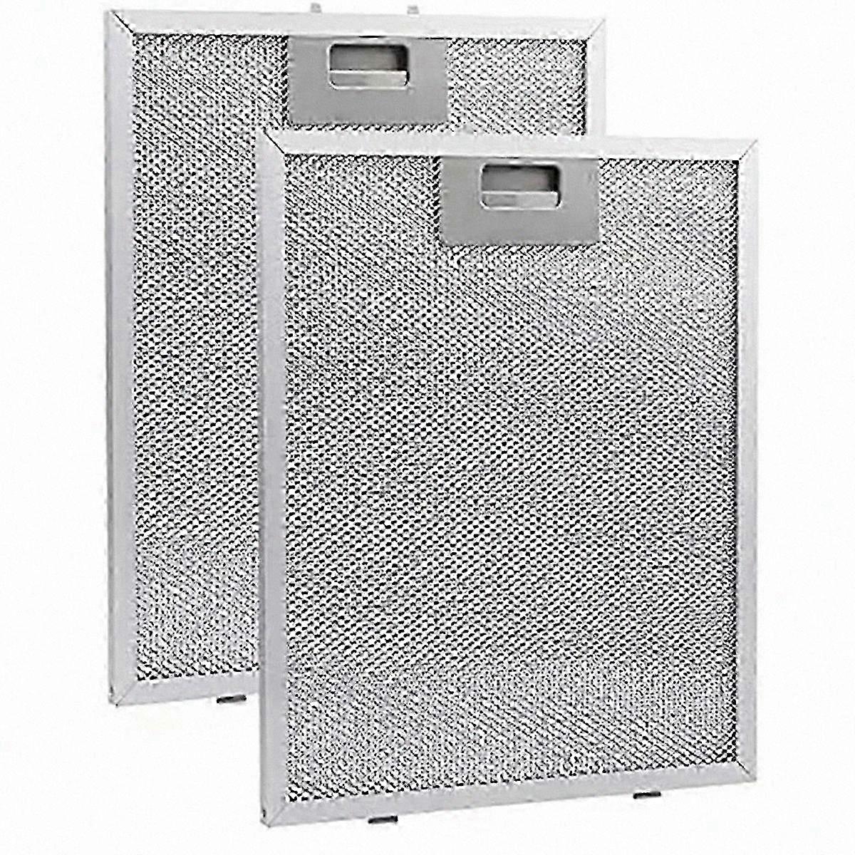 Replacement cooker hood filters for kitchen ventilation, 2-pack metal mesh
