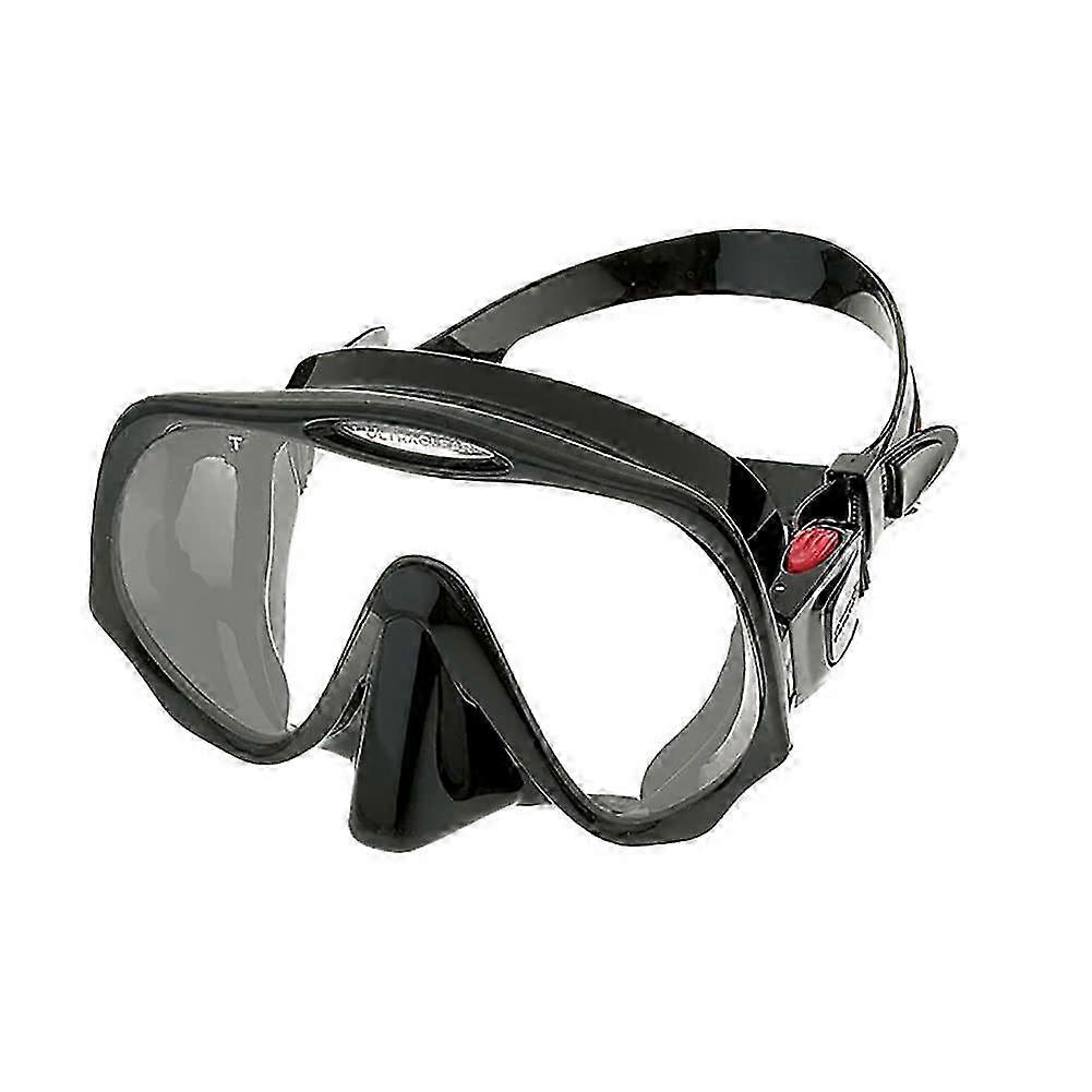 Aquatics Frameless Mask για καταδύσεις και κολύμβηση με αναπνευστήρα, Μαύρη, Standard Fit