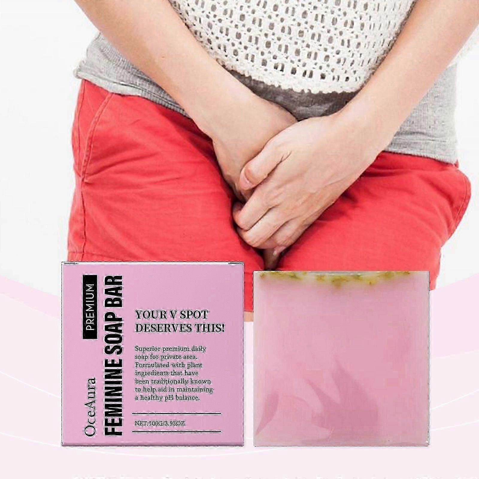 صابون طبيعي للعناية بالنساء لتوازن درجة الحموضة ، صابون التحكم في الرائحة المكونات العشبية العضويةتنظيف لطيف