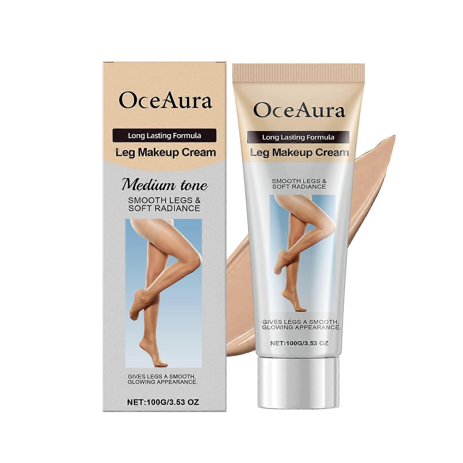Mid-Complexional Leg Concealer Foundation Cream Is Made Of Polydimethylsiloxane And Titanium Dioxide