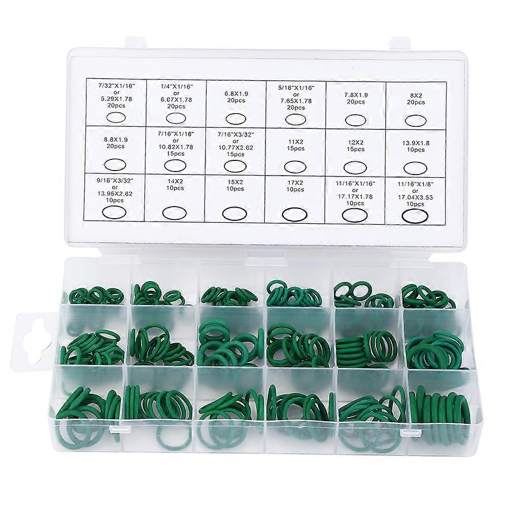 270 Pcs O Ring High Temperature Resistant Sealing Buna N Rubber Ring Assortment Kit