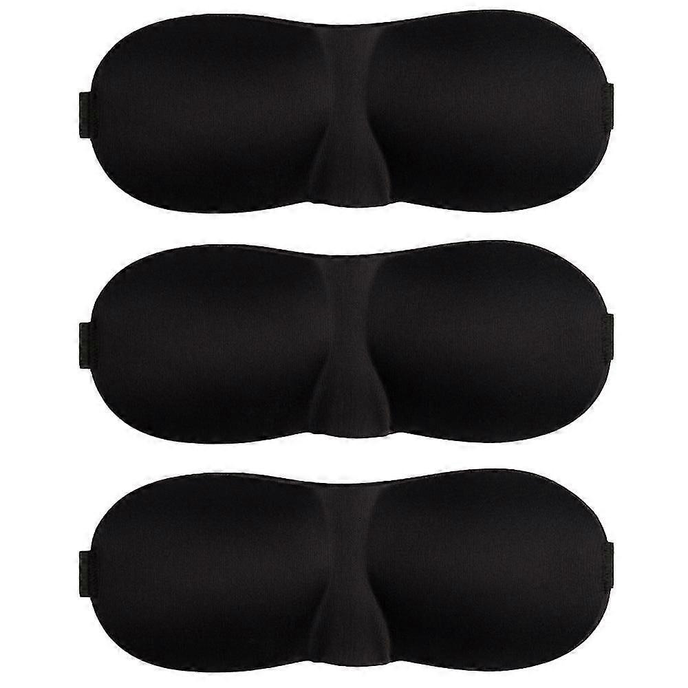 Sleep Mask Pack Of 3, Light Blocking 3d Eye Masks For Sleeping, Blindfold For  Side Sleeper