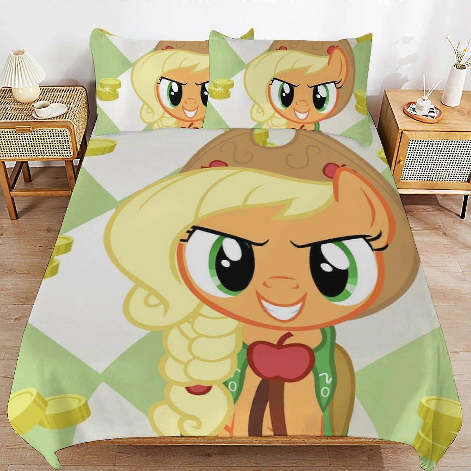 E578 My Little PonyFriendship is Magic Bedding System Smooth Fabric Zipper Closure Comfortable Texture Soft Feel Duvet Cover Sets Pack F578