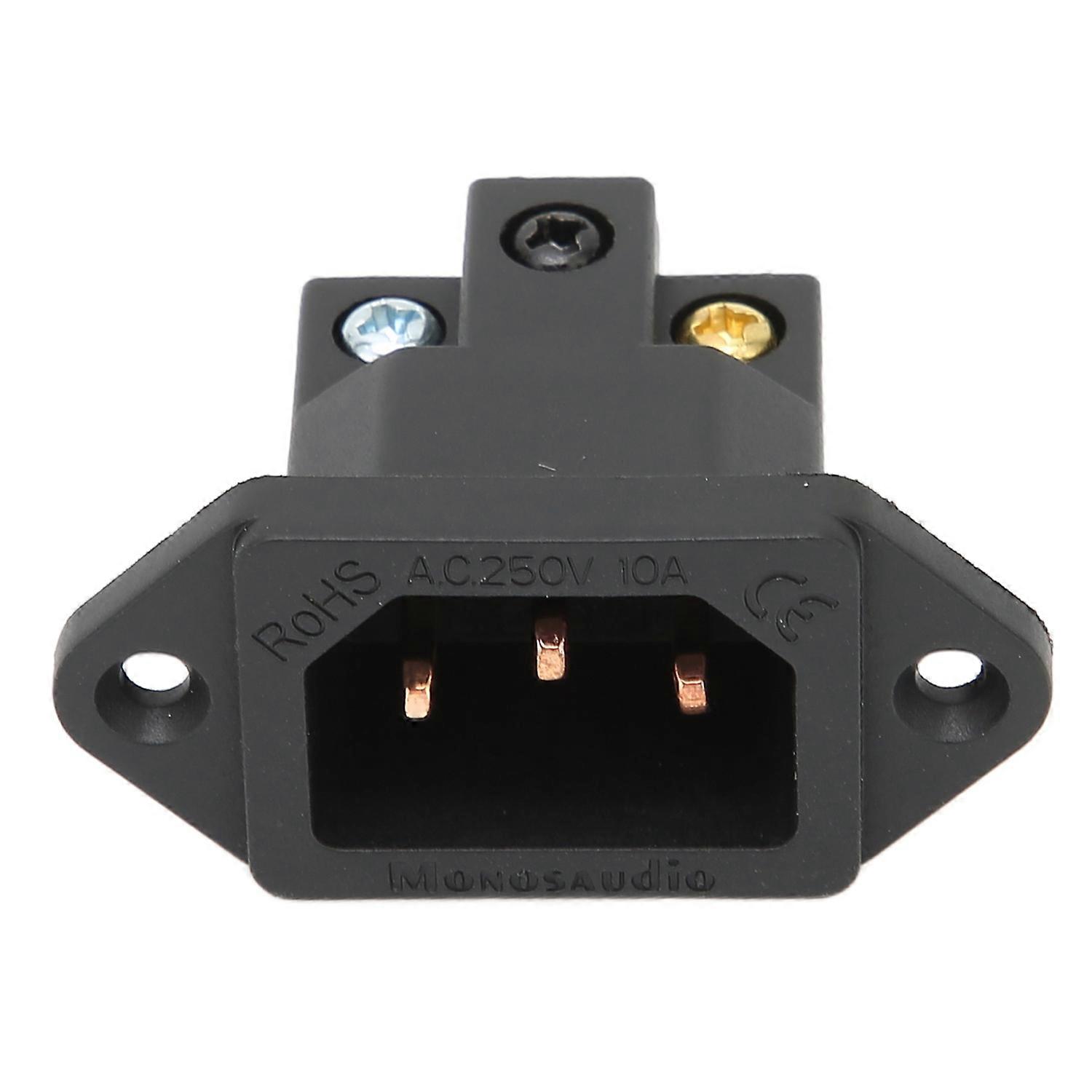 Monosaudio IB70(C) Pure Copper IEC Female Power Socket Panel Mount Plug Power Connector Tailstock 10