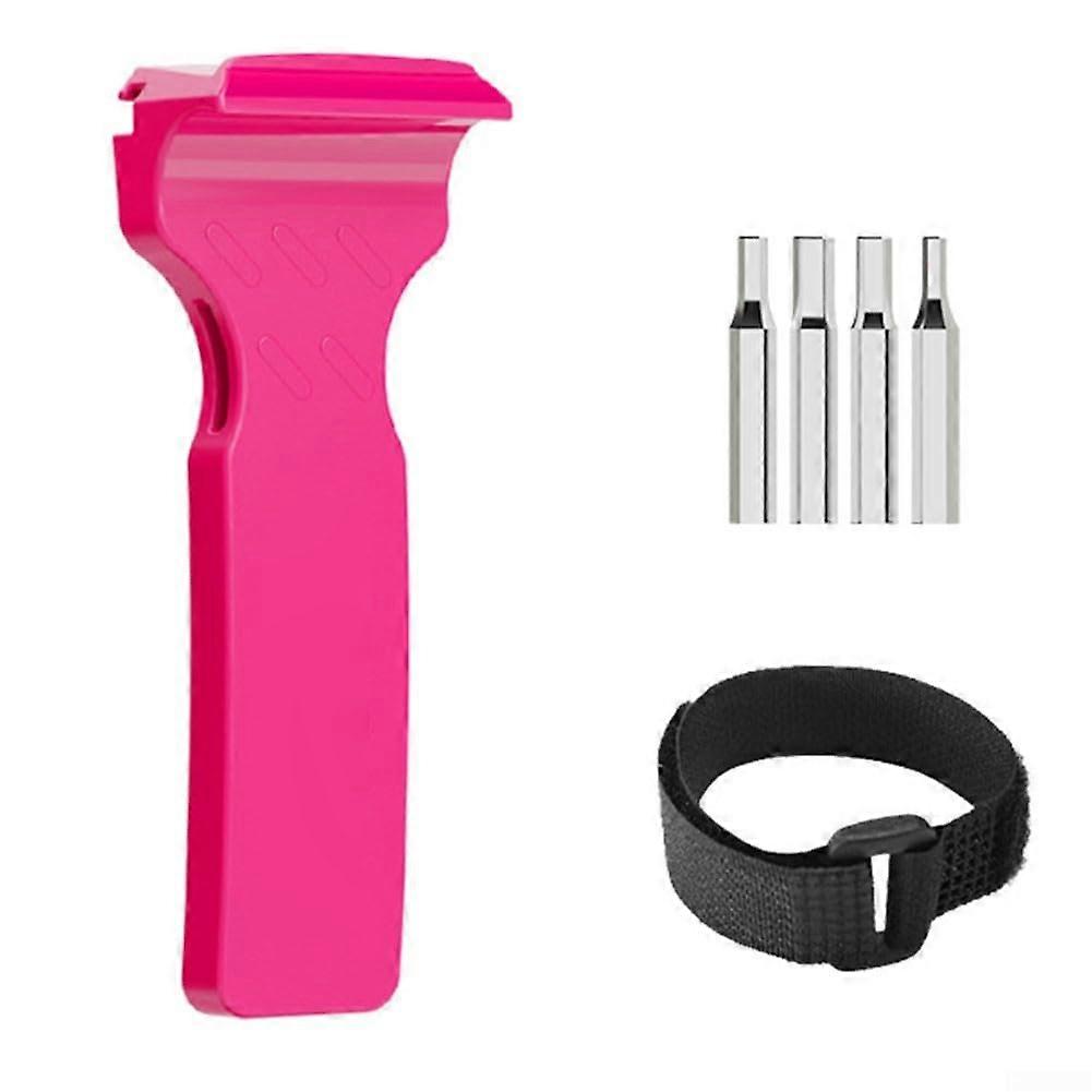 AllinOne Bicycle Tire Lever With 4 Hexagon Screw Bits AV Valve Deflation And Compact Pink Road Bike  Tool