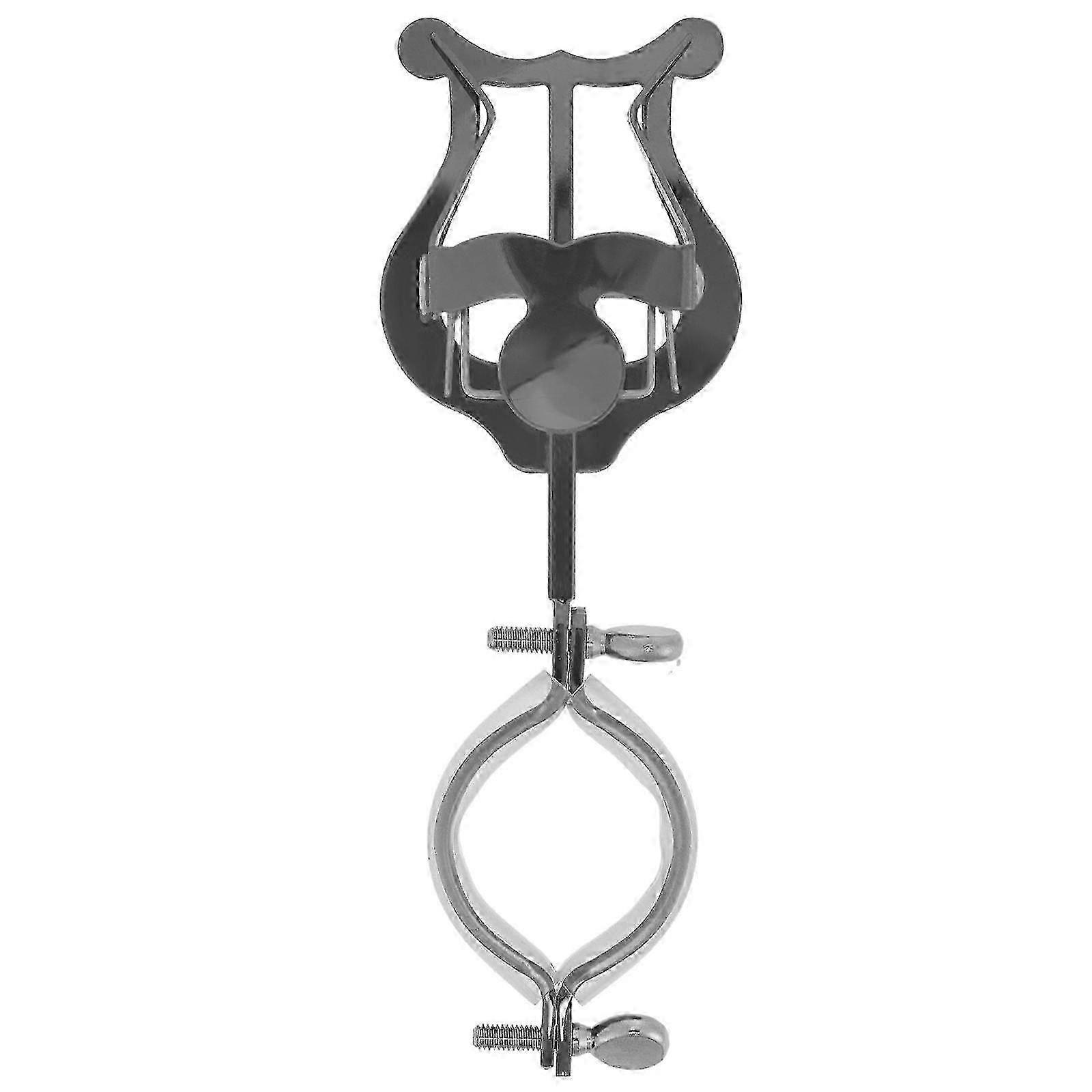 Clarinet Marching Lyre Portable Music Stand Music Sheet Clip Metal Clamp on Holder for Marching Band and Practicing Beginners