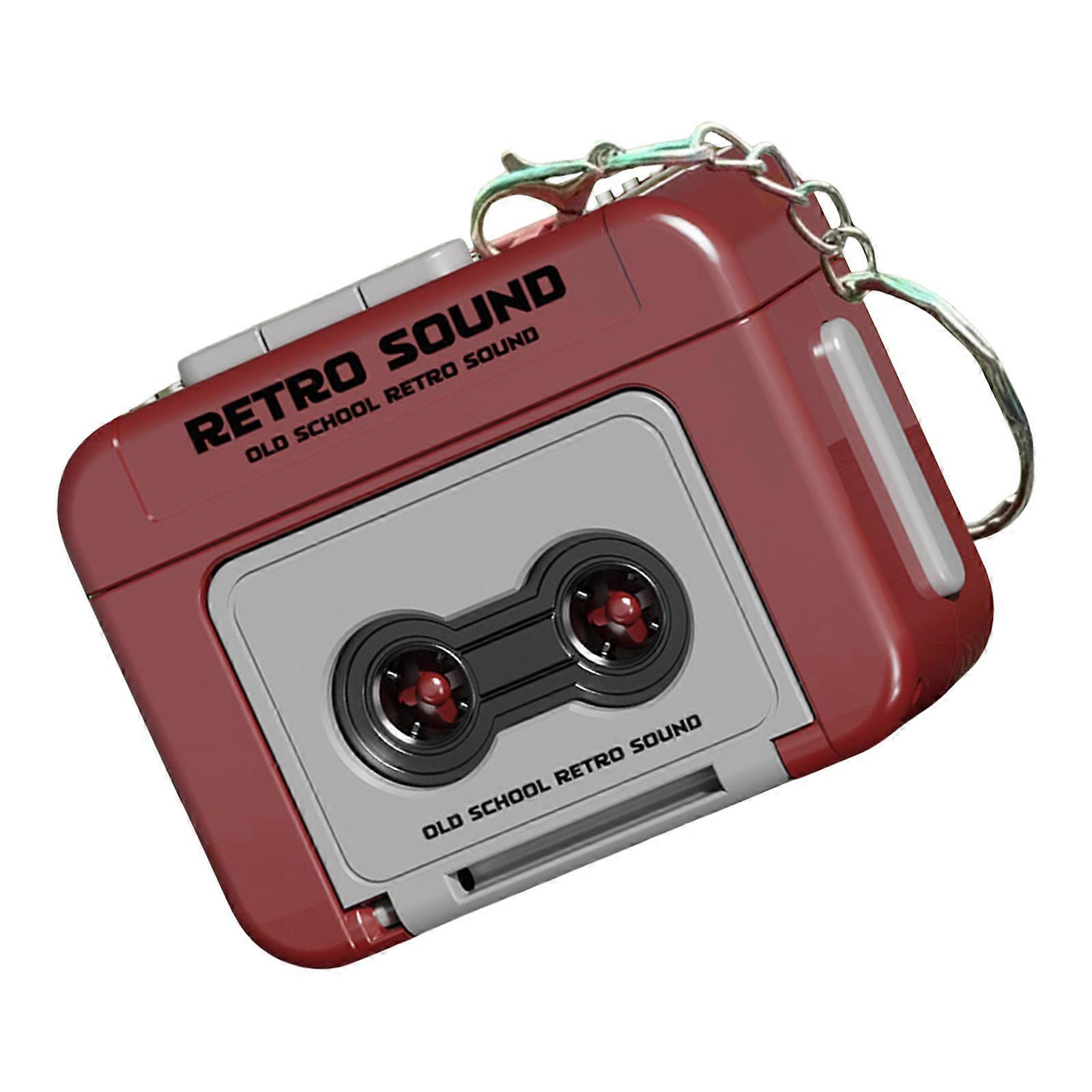 Small Recorder Ornament Featuring Playing and Recording Function Plastic Texture Perfect for Collectors and Enthusiasts  Red