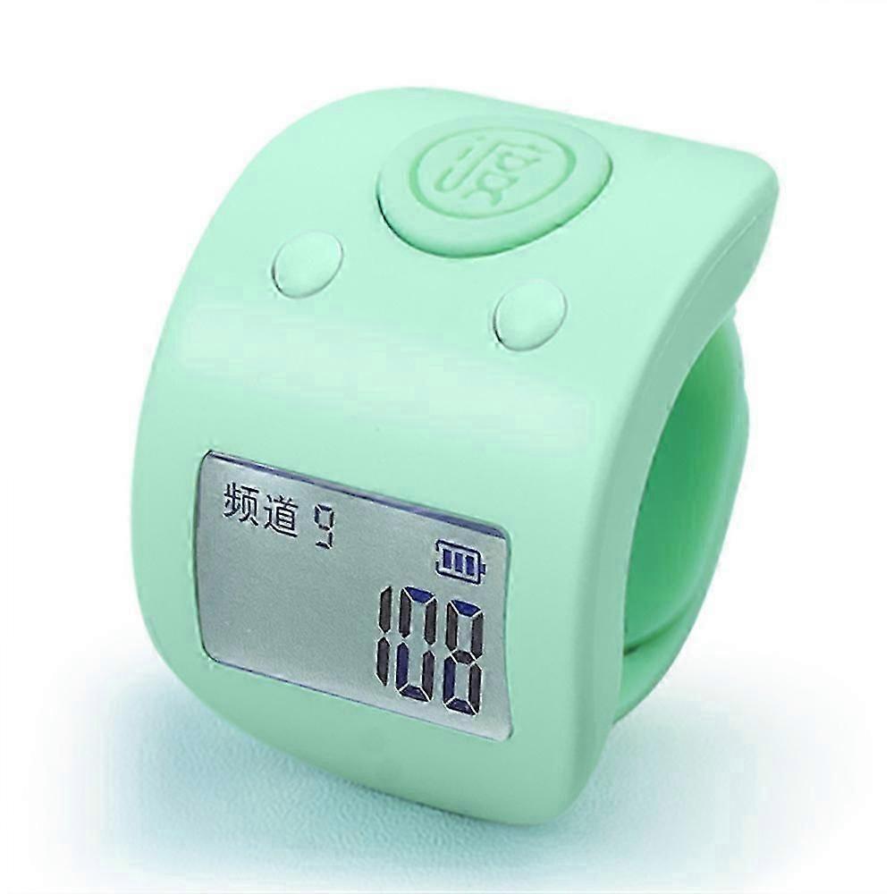 Rechargeable Finger Counter, IPX8 Waterproof Lap Counter, Silent 6 Channel Digital Tasbih Counter with LED for Prayer