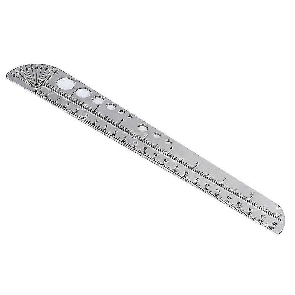 Scale Ruler Multifunctional Stainless Steel Compass Protractor Measuring Tool 2025