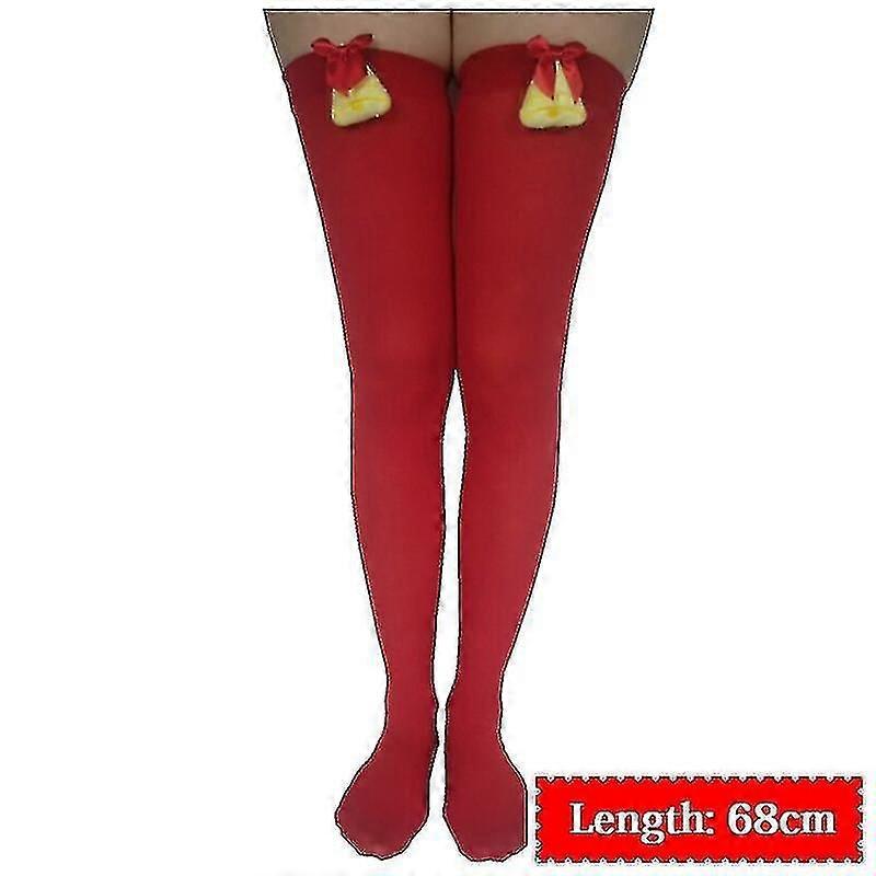 女の子ストライプストッキングクリスマスオーナメントストライプ膝の高いストッキング