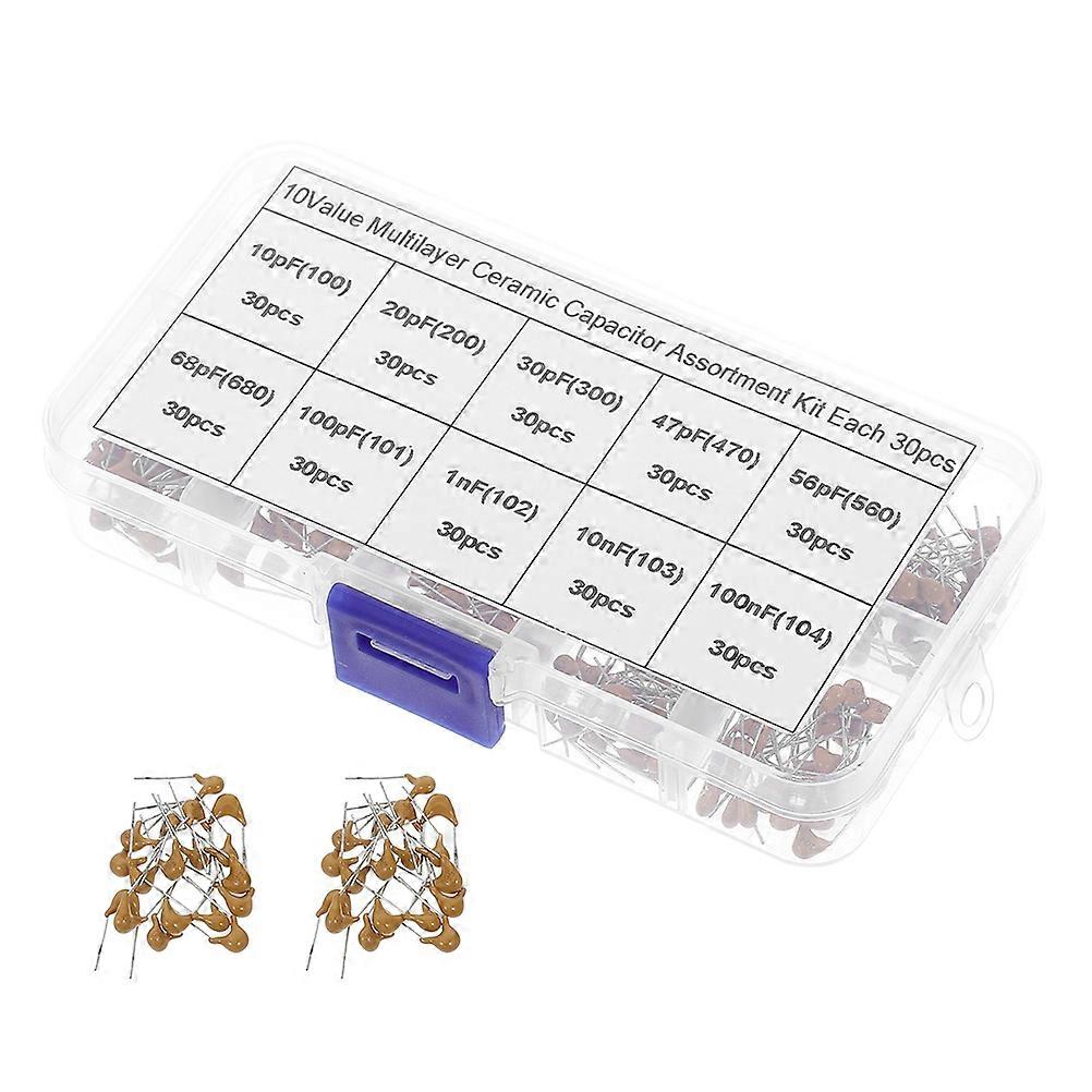 High Voltage Ceramic Capacitor Kit Monolithic Ceramic Capacitors Electronics Diy Projects Golden Compact Design Stable Capacitance 600Pcs