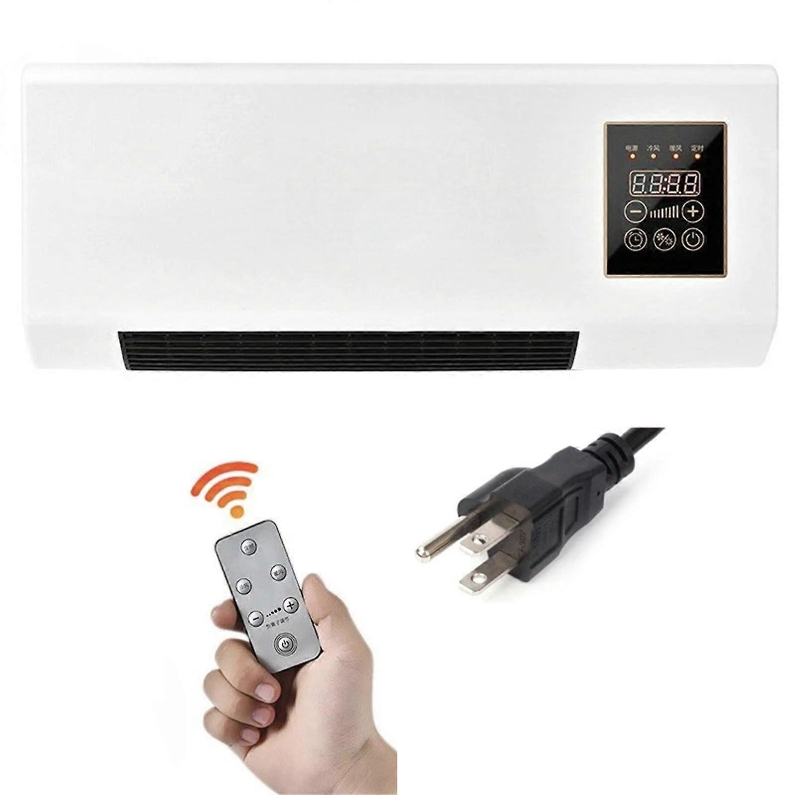 Practical Wall Mounted Heater Efficient Warming Device Quick Heating Machine ABS Texture for Office or Bedroom Use Multicolor