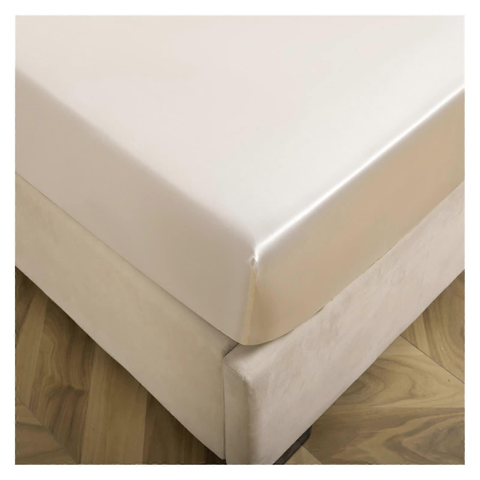 Satin Fitted Sheet with Deep Pockets or 2 Pack Pillowcases, Multiple Sizes, Multicolor, 198x203x30cm