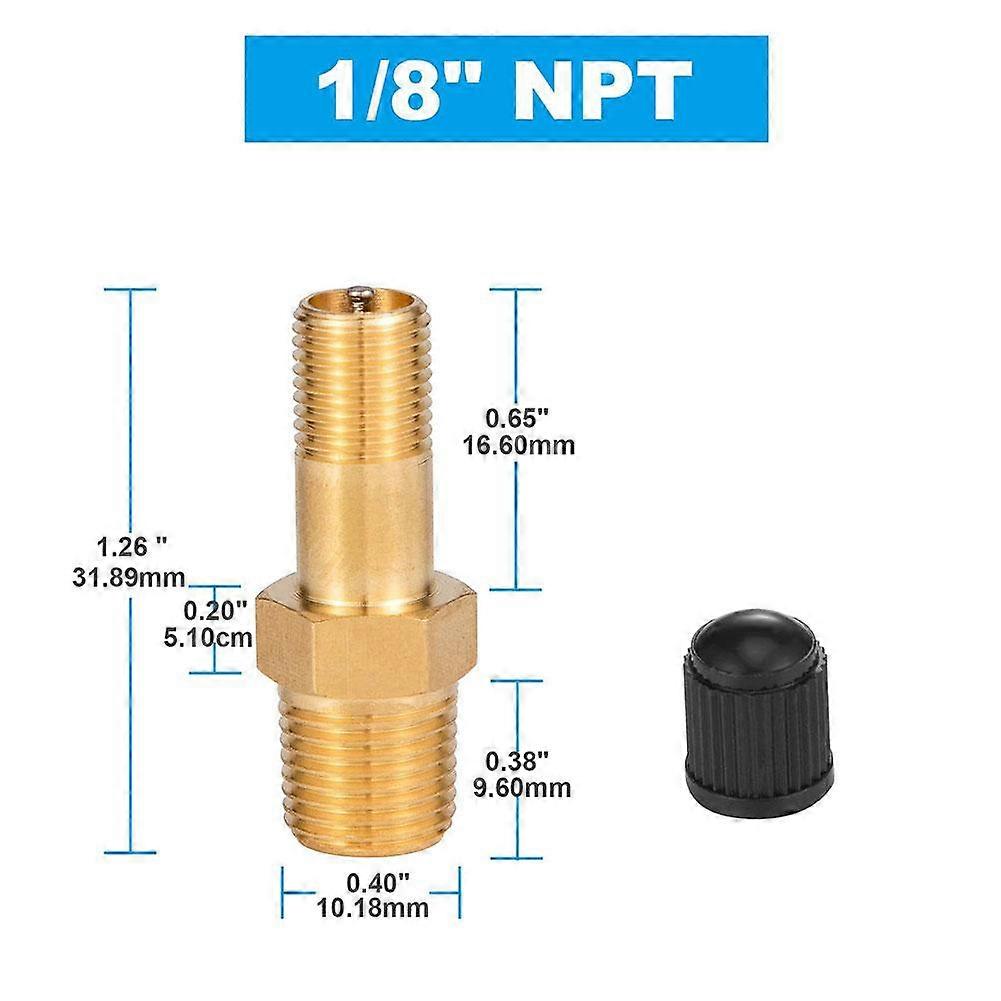 Premium Brass Tire Valve Stem with NPT Thread for Car Motorcycle and TPMS Systems
