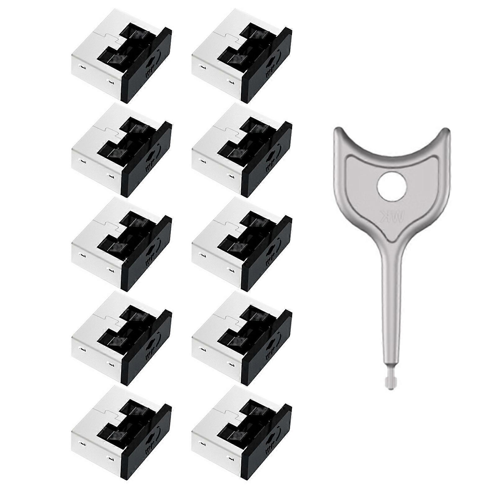 USB Interfaces Security Lock Metal PC Computer Port Blocker Anti Dust Data Protections Tool less Operation Design Multicolor