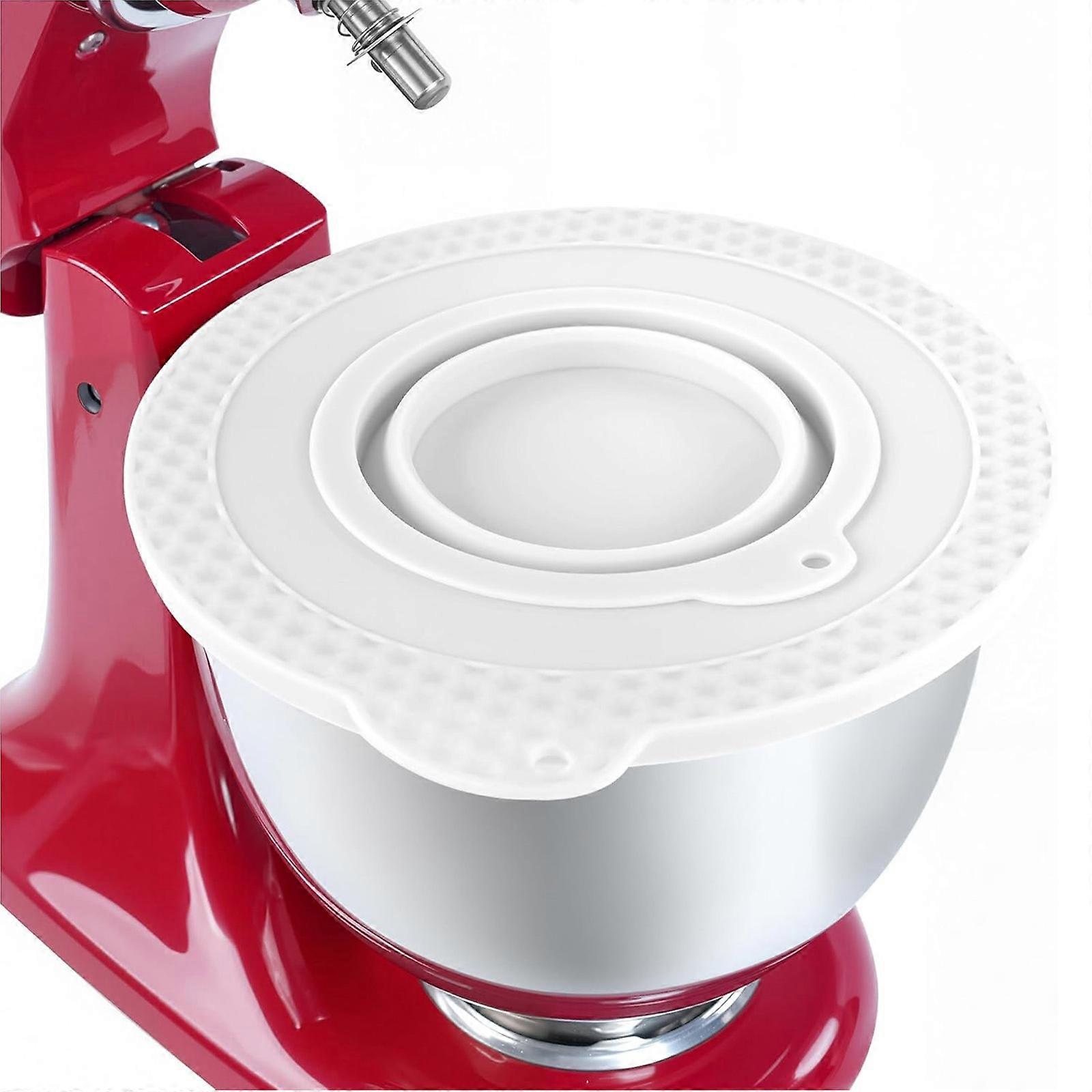 Practical Stand Mixer Accessories Bowl Lids Silicone Covers Prevent Food Splashing While Mixing Dough Cream or Sauces Multicolor