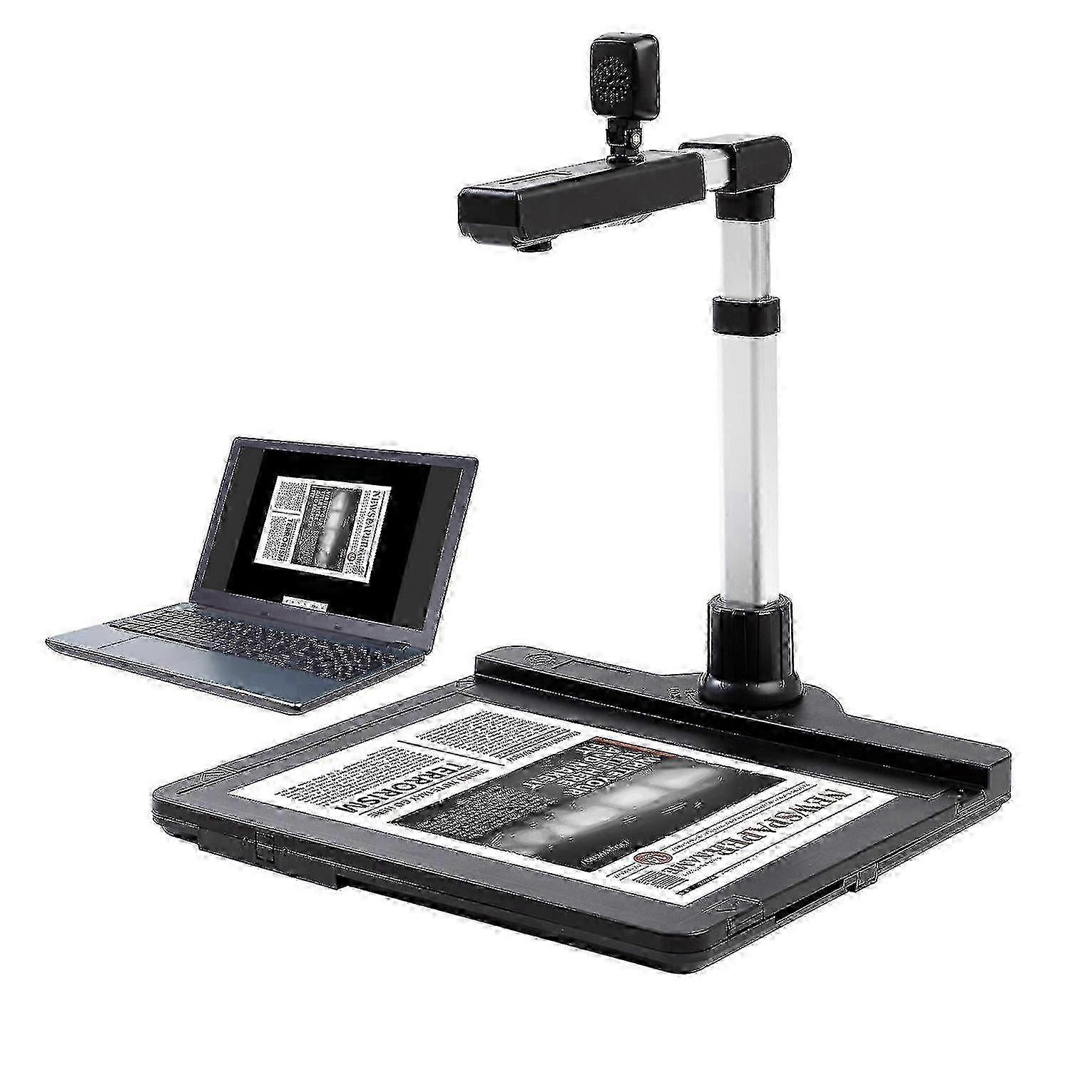 X1000 Document Camera Scanner A3 Capture Size Dual Camera USB 2.0 High Speed Scanner with LED Light for Office & Education