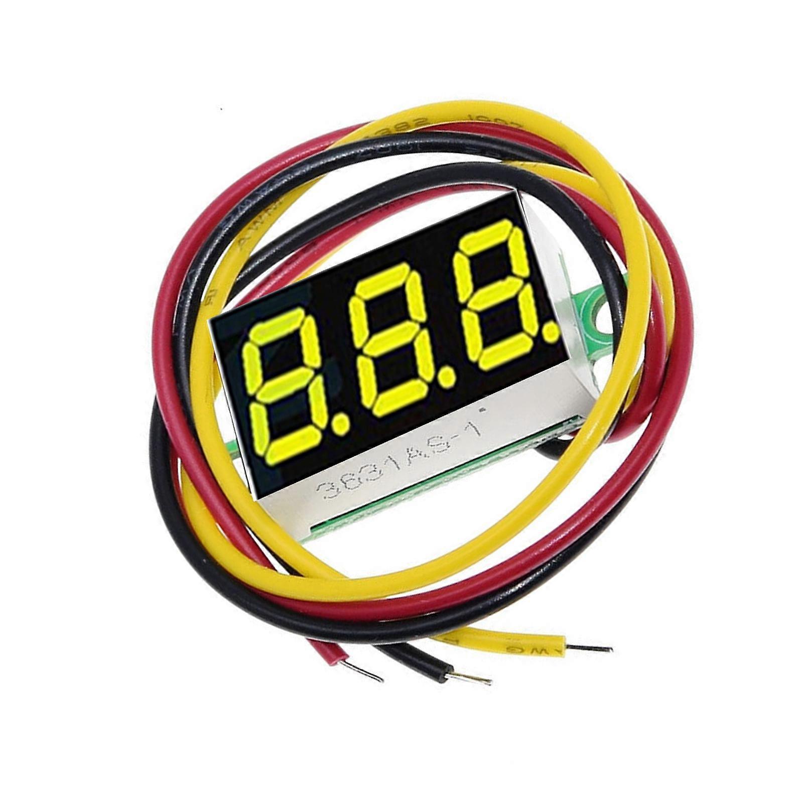 Φορητή επίδειξη τάσεων αναγνωστών τάσεων τάσης δεικτών τάσης ίντσας που προσφέρει αξιόπιστες επιδόσεις για τις εργαστηριακές δοκιμές Κίτρινο