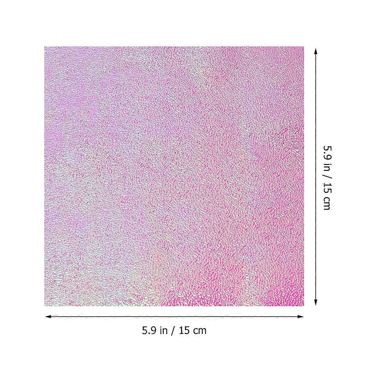 100Pcs Colorful Iridescent Square Folding Paper for DIY Crafting, School Projects and Party Decoration Sized 15Cm x 15Cm