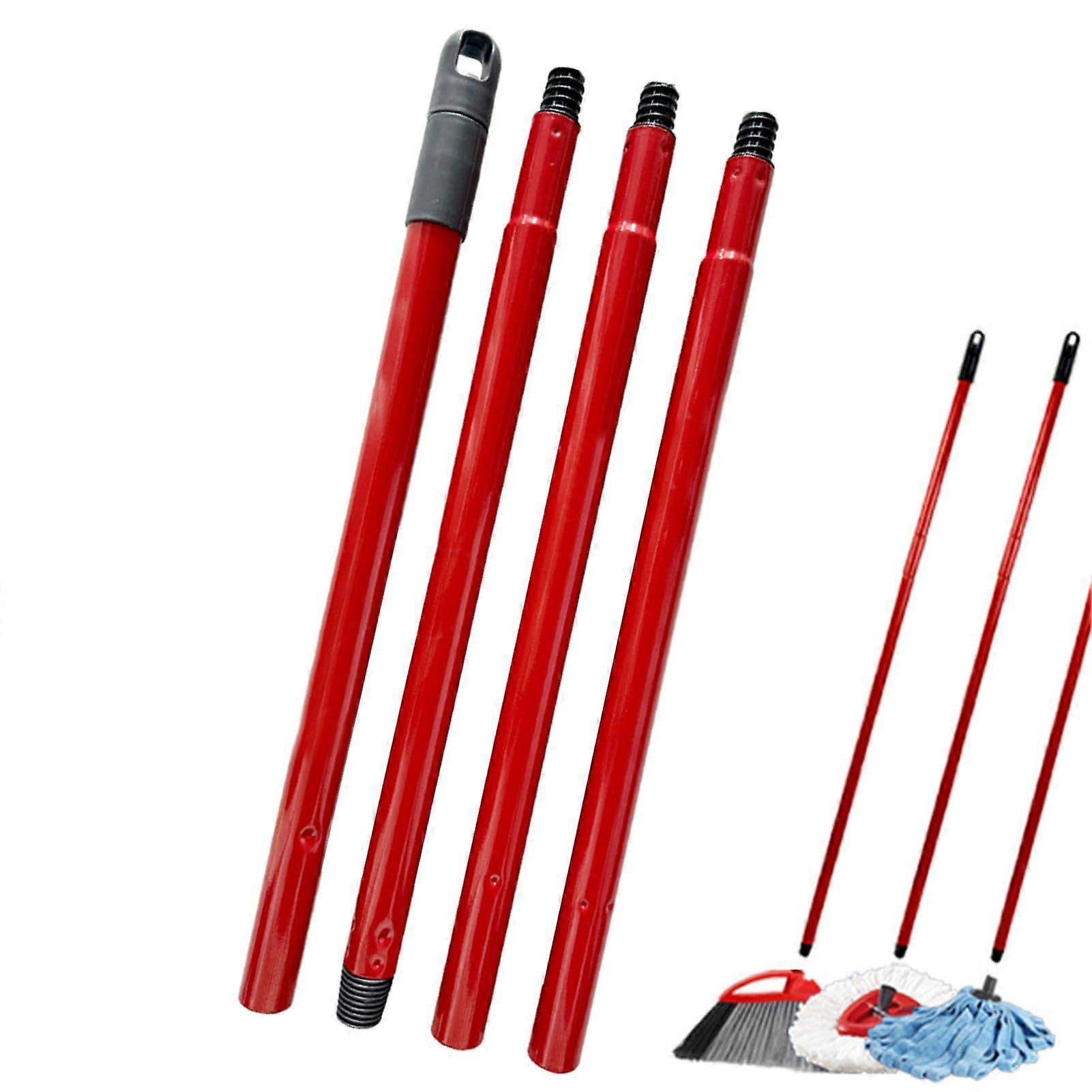 Spin Mop Handle Replacement, 4Section Adjustable Pole 28.554.5 inch, EasyWring Turbo Smart