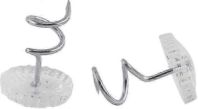 Transparent Sofa & Bed Sheet Clips with Sliding Cover, Fixed Pins (2pcs)