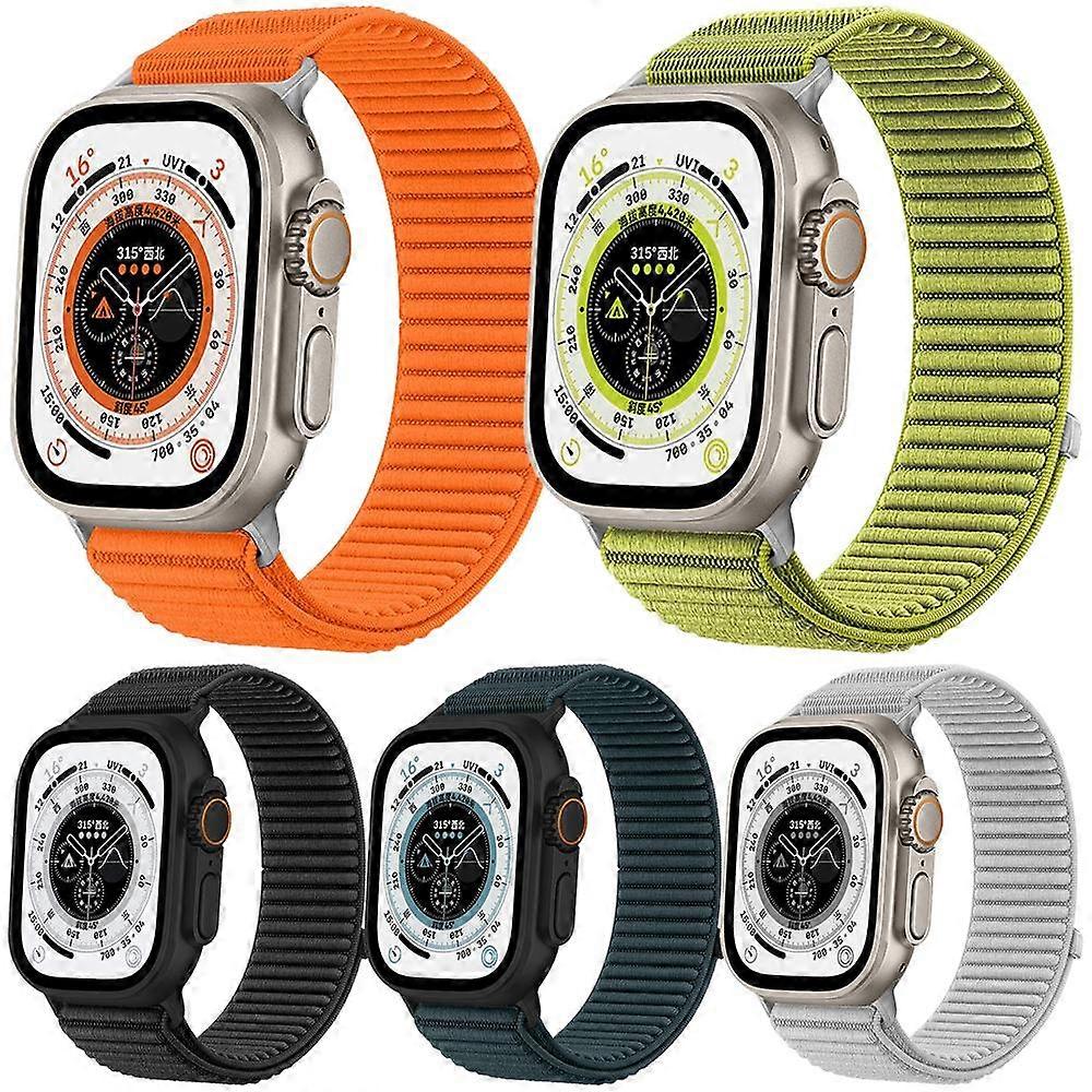 5 Pack xDfind Woven Nylon Hook And Loop Fastener Watch Band