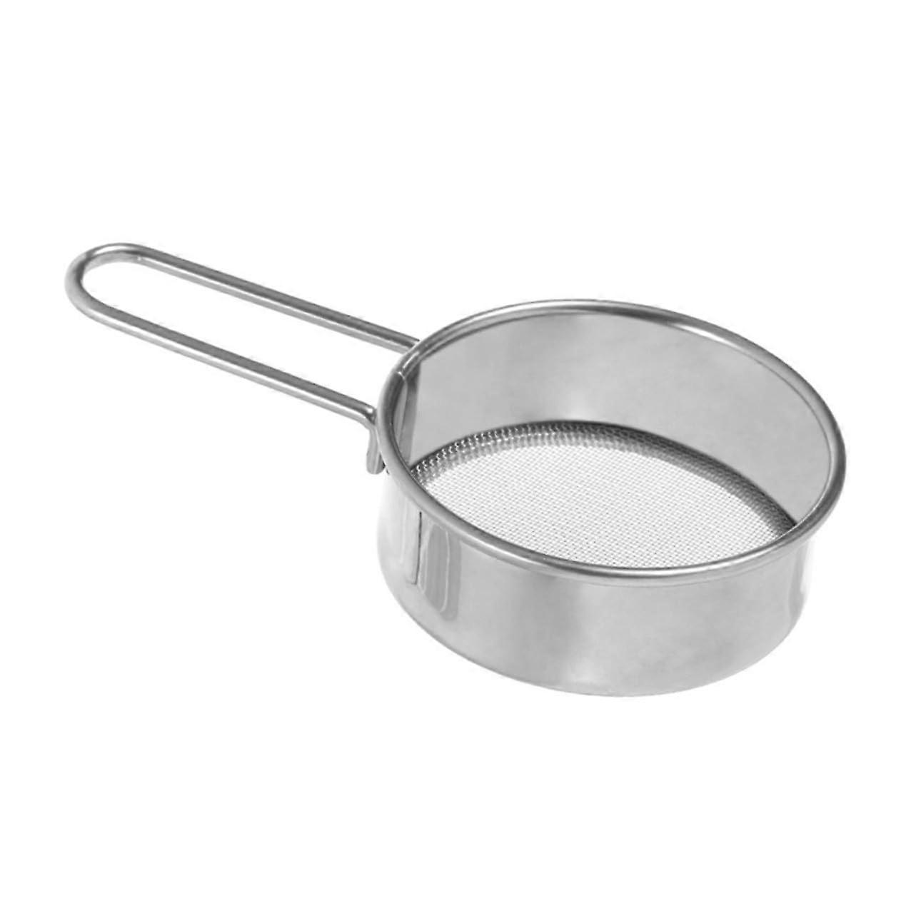 Stainless Steel Flour Sieve Fine Mesh Handheld Baking Strainer for Sugar and Powder Sifting