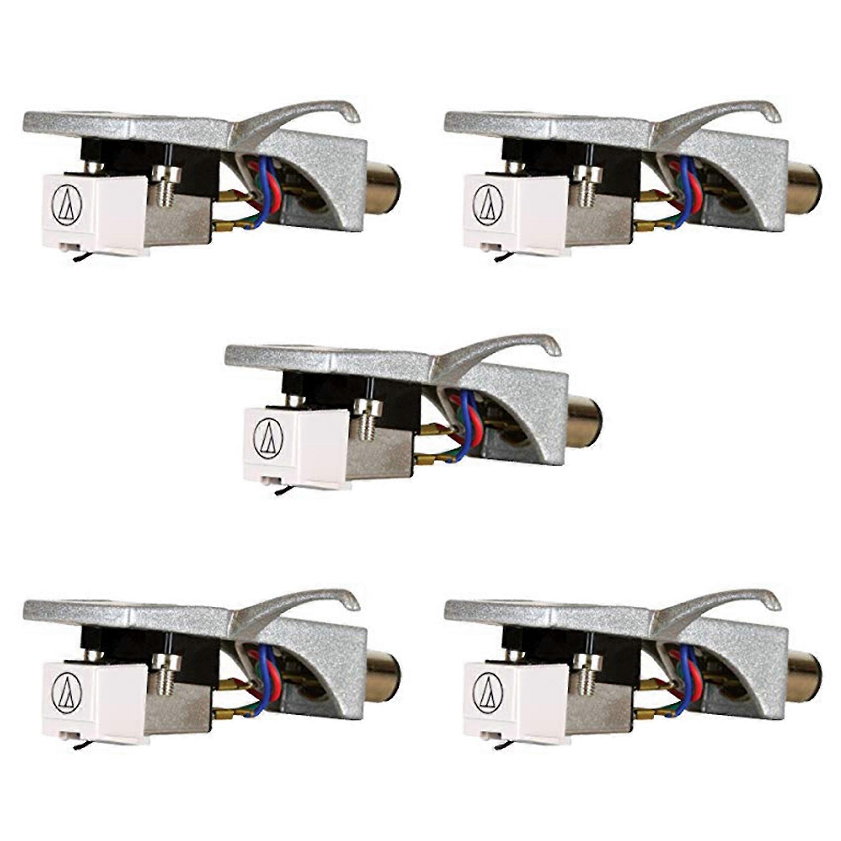 5X Vinyl Record Player Headshell Cartridges Head Mount with Elliptical Turntable Stylus Needle