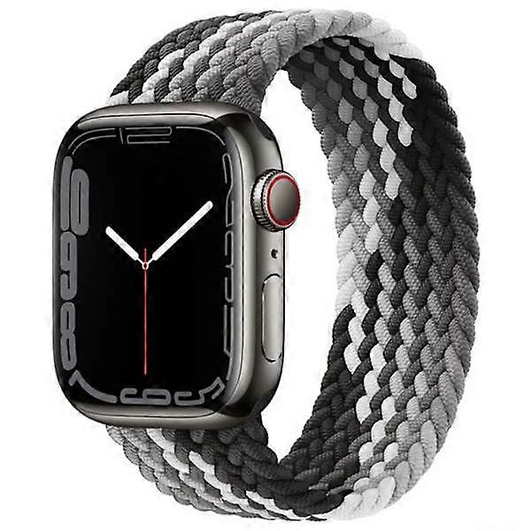 Elastic Strap for compatible with Apple Watchwith Apple Watch 38mm/40mm/41mm Black/White XS