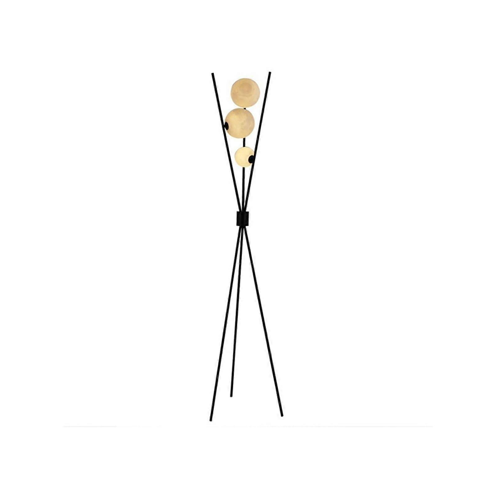 Scandinavian Tripod Floor Lamp with Adjustable Brightness and 3 Color Temperatures for Living Room