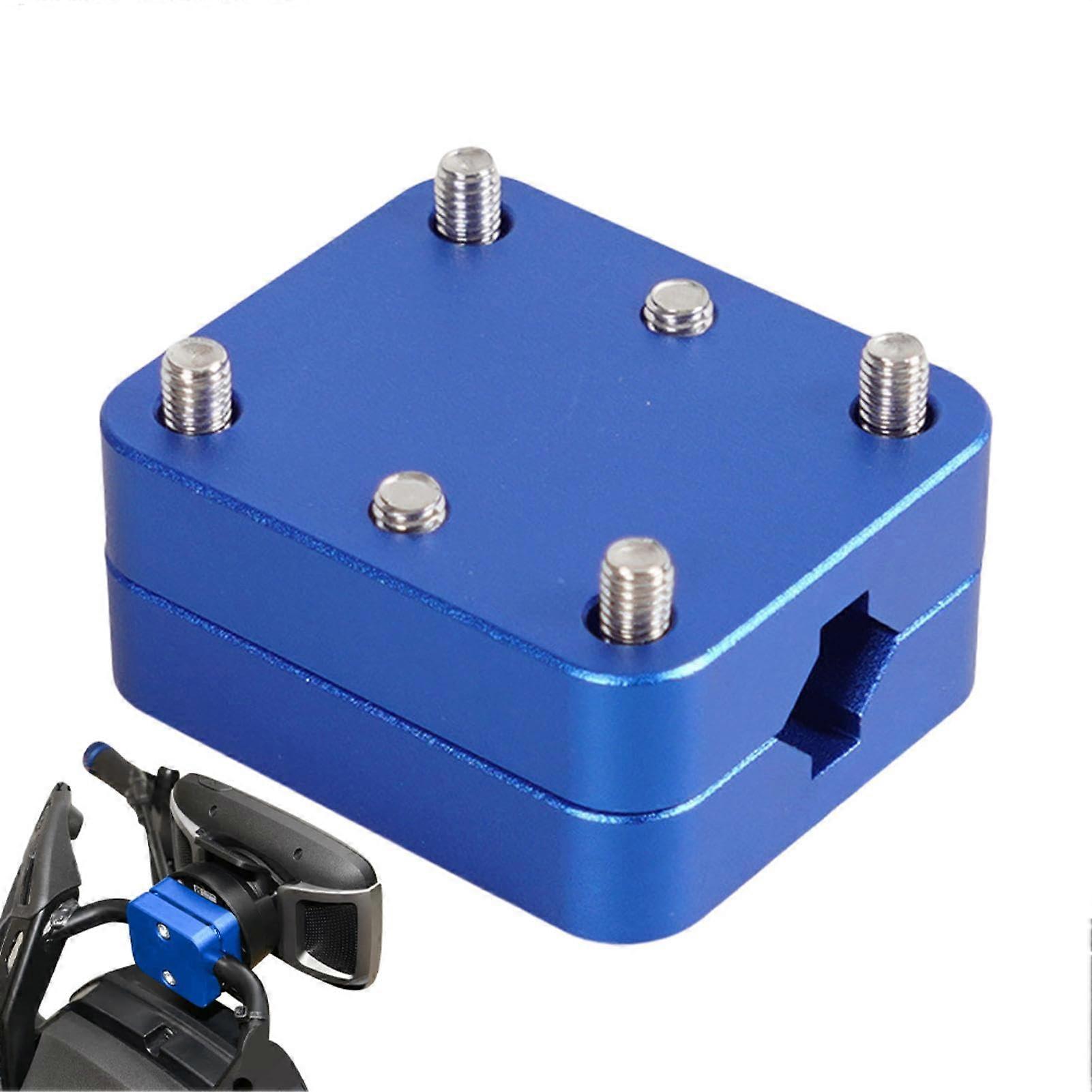 Motorcycle GPS Mount for 1216mm Handlebars Rustproof Aluminum Holder Quick Secure Installation Blue