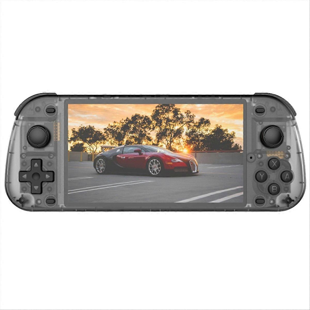 R50S Retro Handheld Game Console 15000 64GB Linux Systeem 5.1inch IPS Scherm Dual Player Online Game Console Zwart