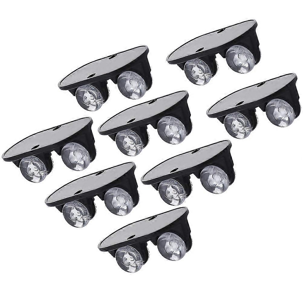 Black Storage Box Pulleys with ABS Material for Home Use 8Pcs Smooth Moving Wheel