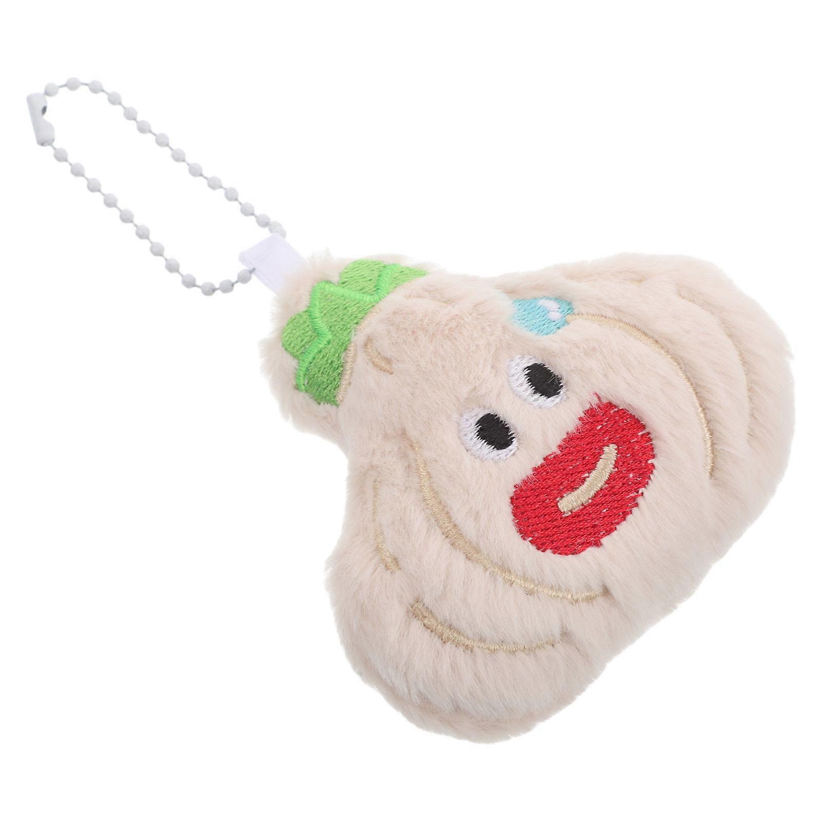 Cartoon Plush Keychain Fun Addition For Car Keys Multi Color Easy To Clean 1Set