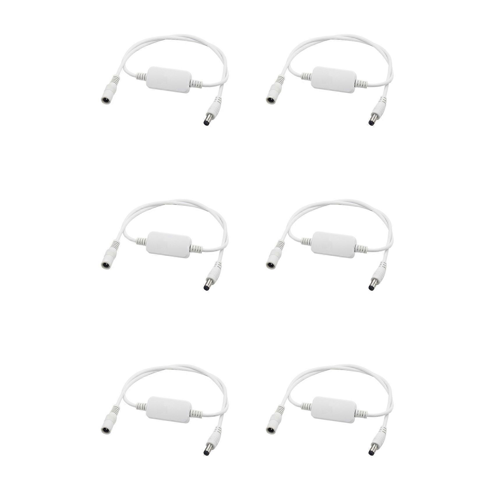 6X 24 Hour Auto Reboot Router Routing Timer Reset Tool DC Power Timing Fiber Modem Router DC Power Manager White