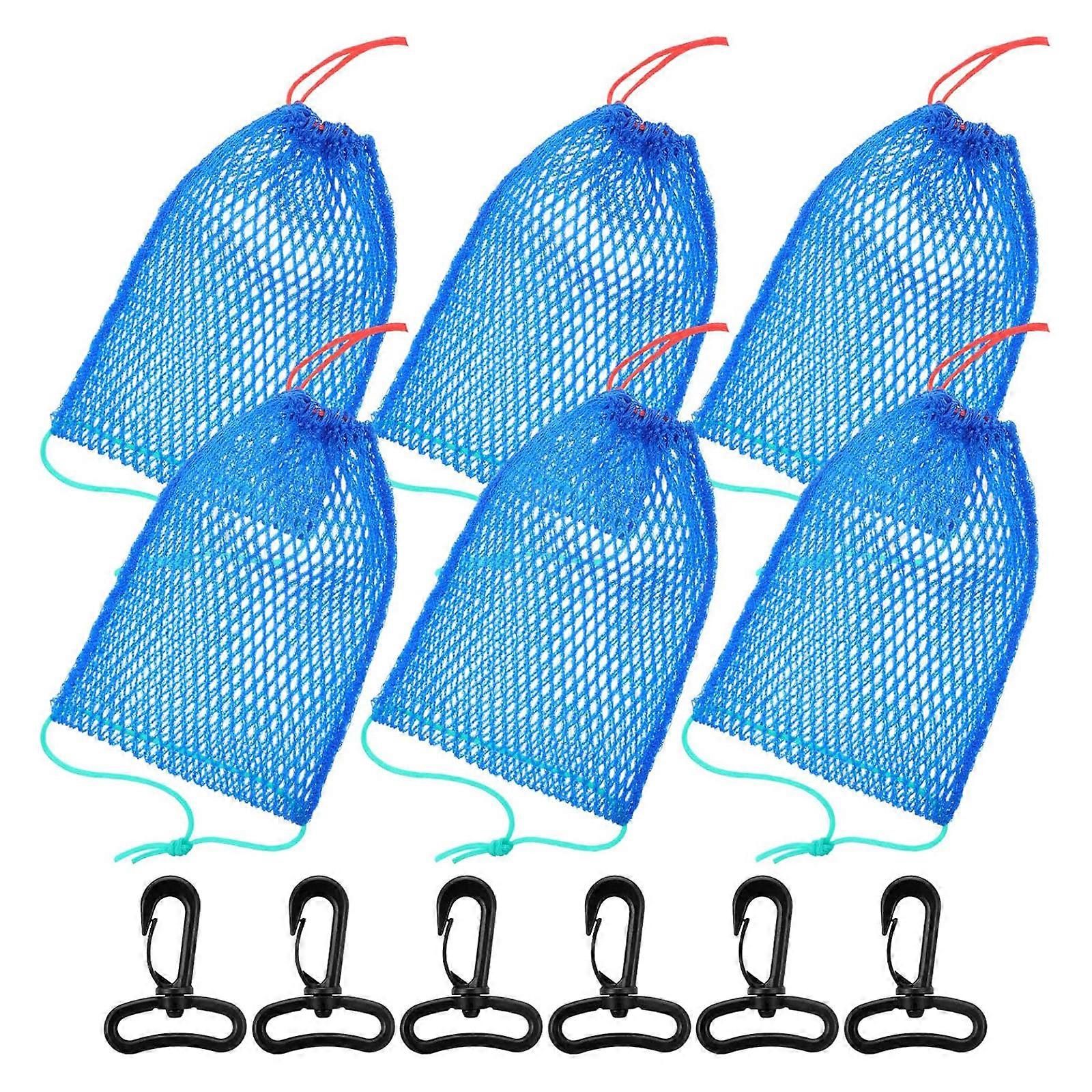 Nylon Mesh Crabs Trap Bags Feature Excellent Water Permeability for Efficient Crabs and Shrimp Catching Baits Traps Multicolor