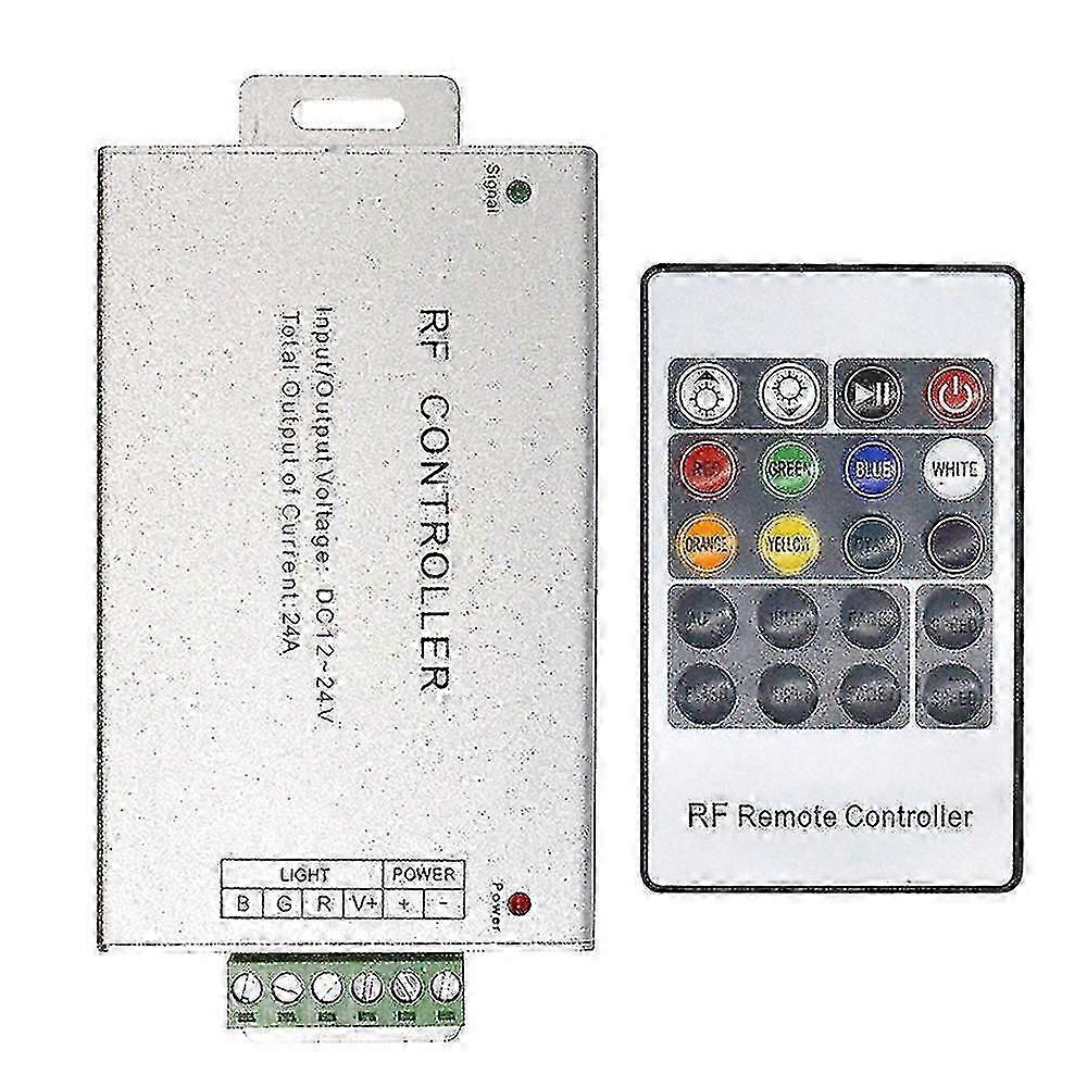 Led Controller 12-24v Low Pressure Rf Colorful 20-key Remote Control Rgb Light Bar Dimming Controlle