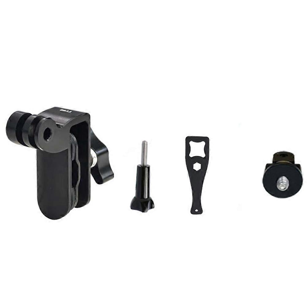 Motorcycle Riding Camera Windproof Mount with 1/4-Inch Screw Adapter for GoPro, DJI Action 5/4, and Insta360 Cameras