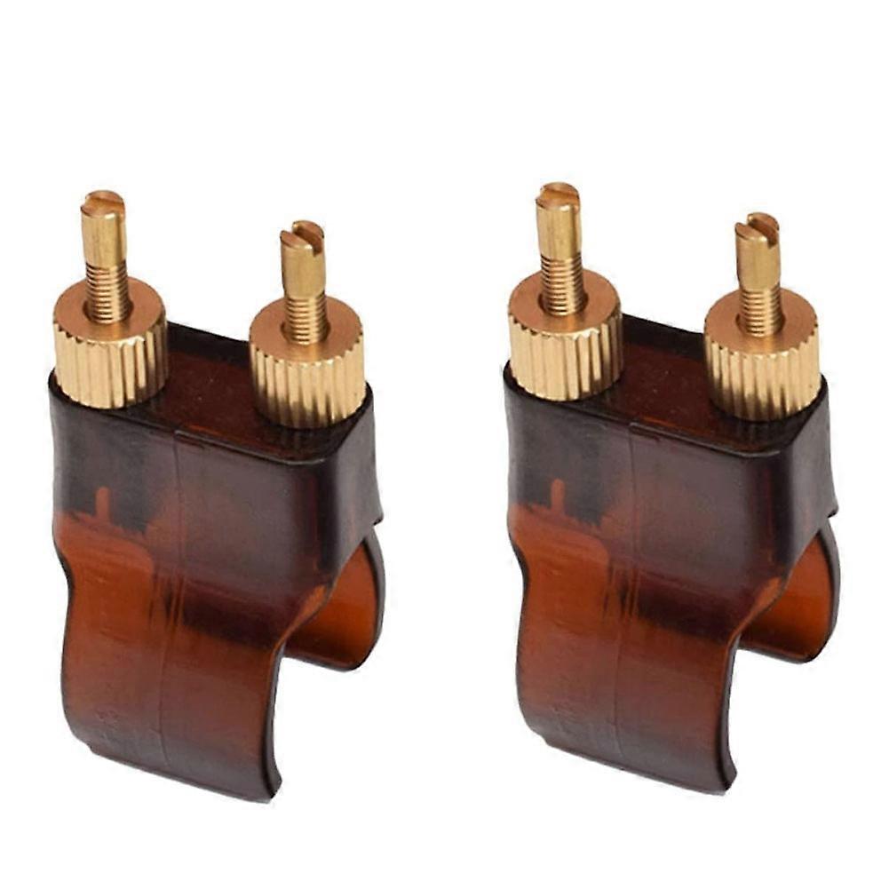 2pcs Professional Erhu String Adjusters, Brass Fine Tuners for Precise Erhu Tuning, Music Instrument Accessories