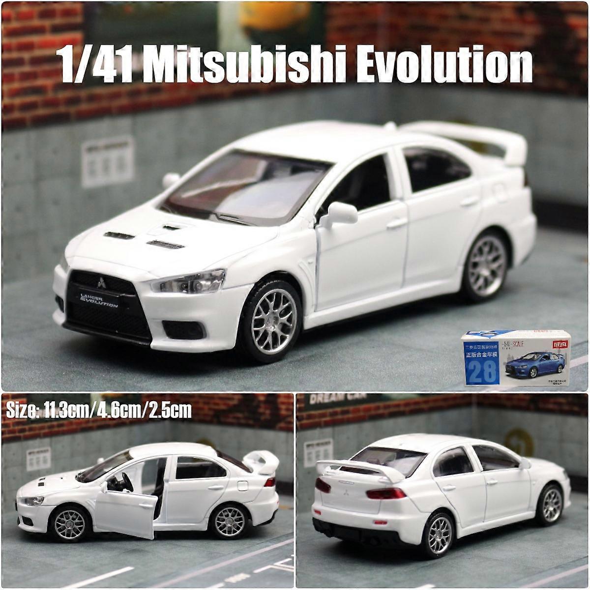 CAIPO 1:41 Scale Lancer Ex Alloy Pull Back Toys Car Model Vehicles