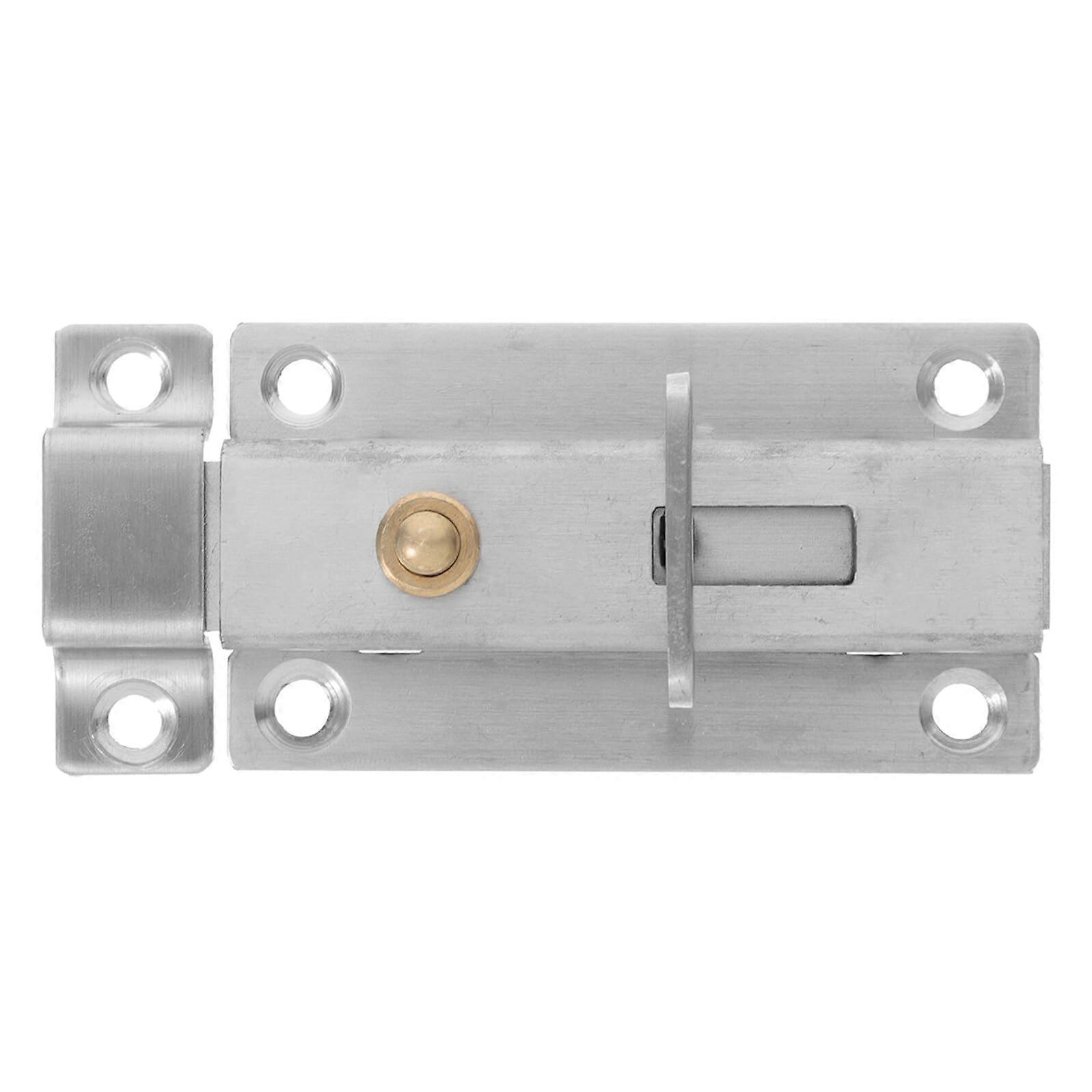 Door Security Latch Heavy Duty Stainless Steel Lock Automatic Rebound for RV Bathroom and Windows