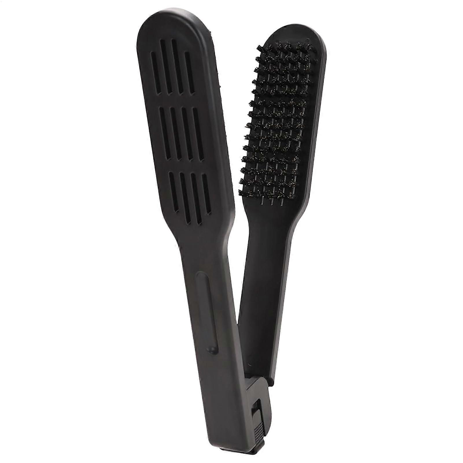 Boar Bristle Hair Brush V Shape Comb for Frizz Styling and Smooth Finish, HeatResistant