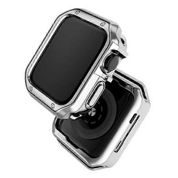 Compatible with Apple Watchwith Apple Watch 38/40/41mm TPU Shell Case Bumper Silver silver